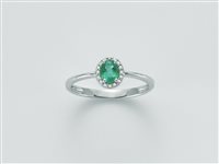 Anello Miluna Donna Le Gemme Preziose in Oro bianco Smeraldo LID3272 - LID3272